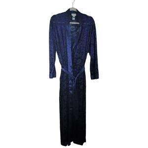Preview Lingerie Maxi Robe with Floral Pattern, Size Medium